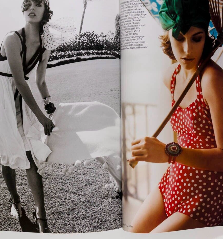 Kate Moss MILLA JOJOVICH Anja Rubik VOGUE April 2007 18th birthday gift TOPSHOP