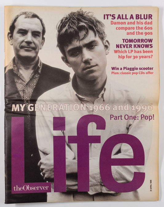 Damon Keith Albarn GOLDIE Dolores O'Riordan OBSERVER LIFE April 1996 Pete Tong