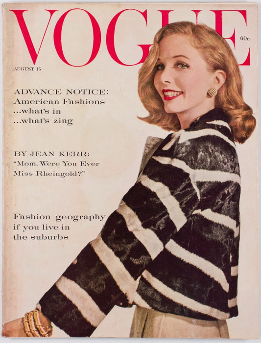 BROOKE HAYWARD Horst Anne St Marie JANE FONDA Charles Eames US VOGUE August 1959