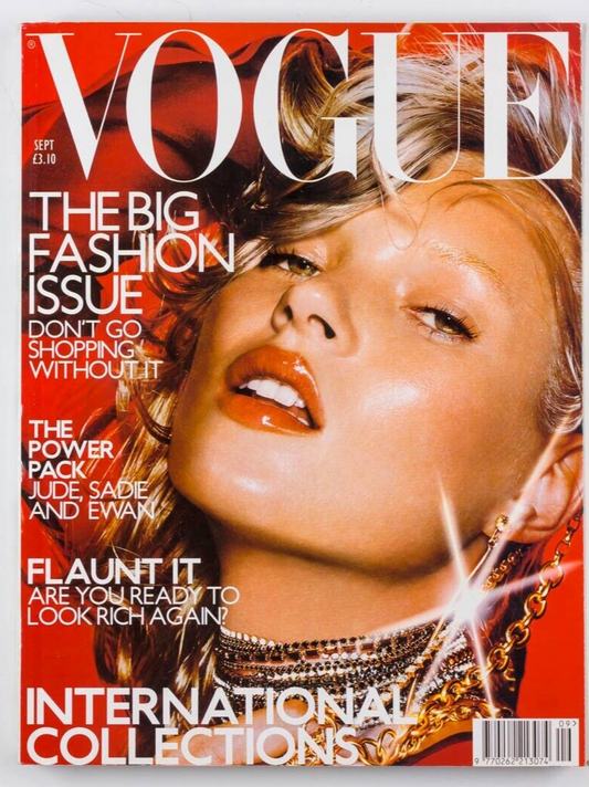 KATE MOSS Jude Law EWAN McGREGOR Vogue magazine September 2000 Collections Issue