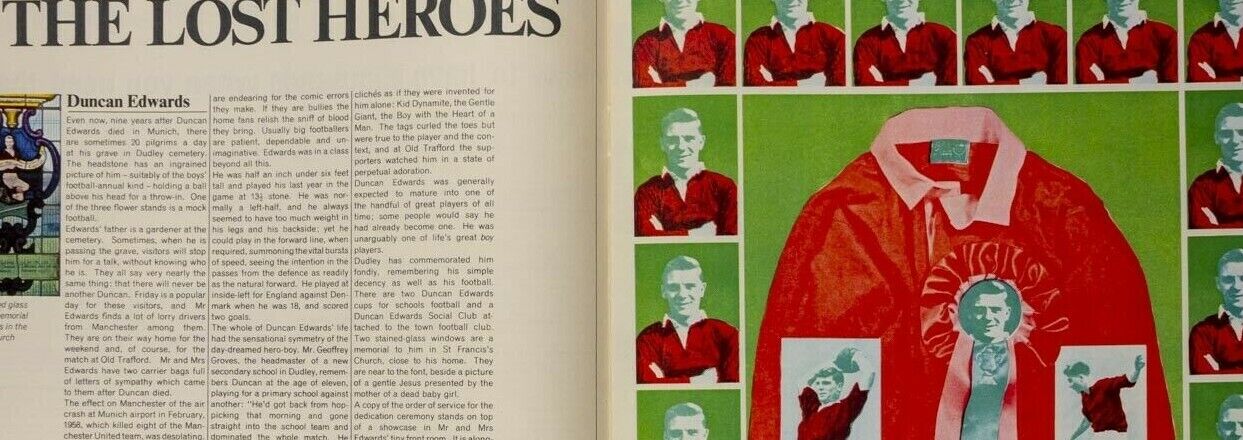 IAN DURY Rupert Brooke ROGER LAW Duncan Edwards JIM REEVES Sunday Times magazine