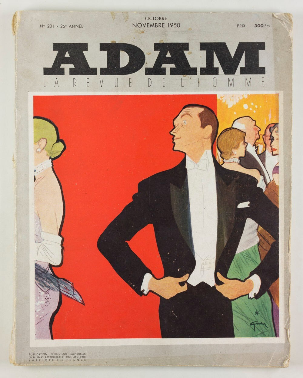 Rene Gruau FASHION ILLUSTRATION Men's fashion FRENCH 50's MENSWEAR Adam magazine