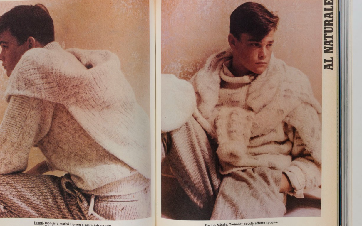 John Malkovich KEITH HARING Barry Kamen ALDO FALLAI L'uomo Vogue October 1984