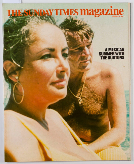 Elizabeth Taylor RICHARD BURTON Issey Miyake SUNDAY TIMES magazine January 1965