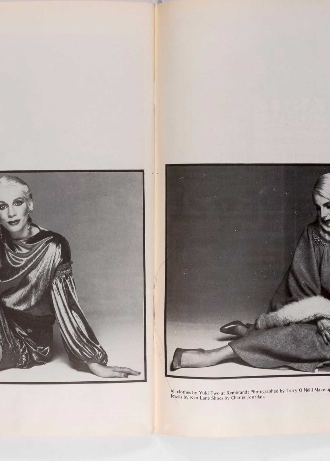 Shirley Bassey JOHN CONTEH Angie Bowie SARAH BRIGHTMAN Index magazine # 1 LUTENS