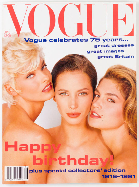 CINDY CRAWFORD Linda Evangelista CHRISTY TURLINGTON Herb Ritts SUPER MODEL Vogue