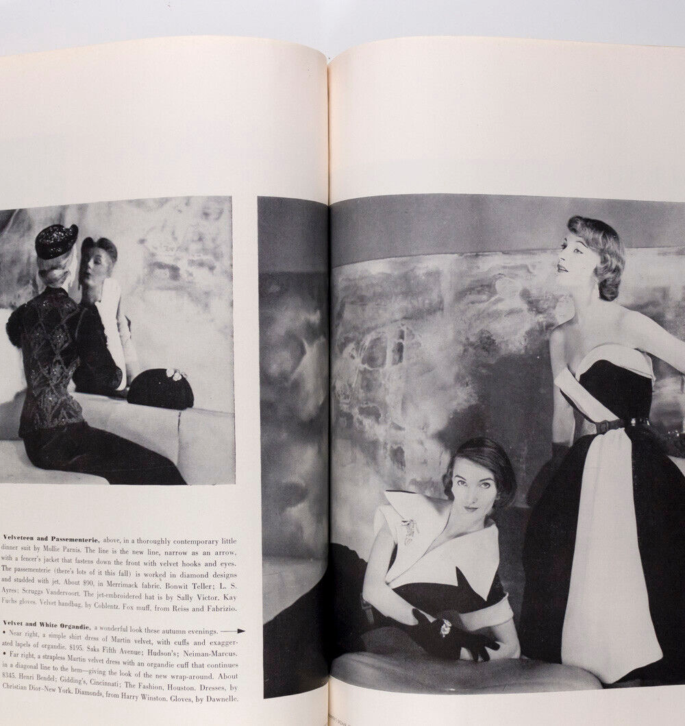 Evelyn Tripp LOUISE DAHL-WOLFE Paris Openings US FALL FASHION vtg HARPERS BAZAAR