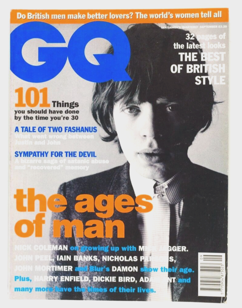 Mick Jagger DAMON ALBARN Tex Perkins UK GQ September 1994 Adam Ant HARRY ENFIELD