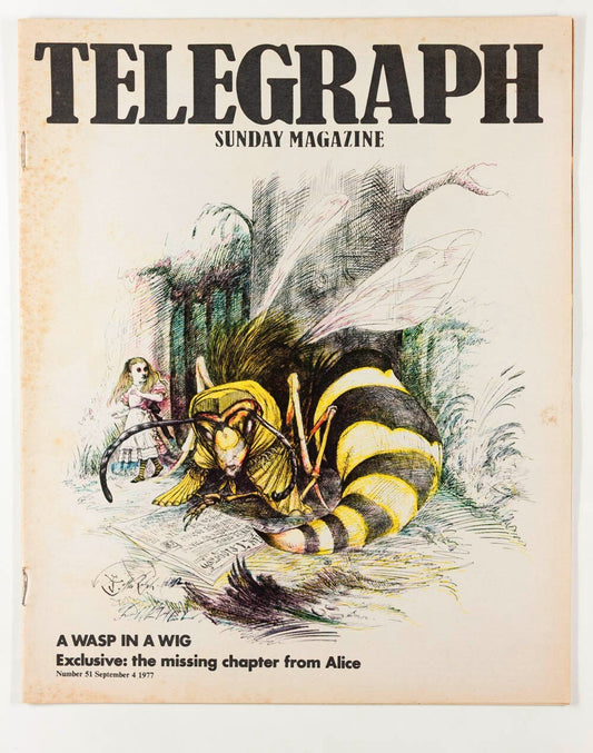 RALPH STEADMAN Alice in Wonderland ART Sunday Telegraph magazine September 1977
