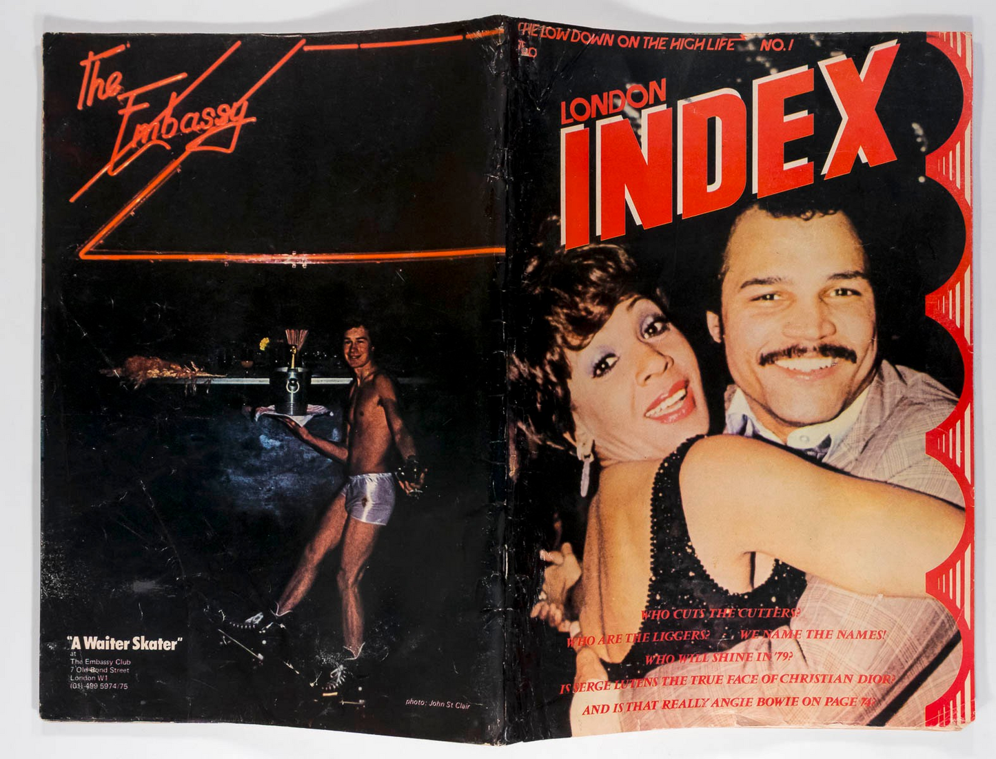 Shirley Bassey JOHN CONTEH Angie Bowie SARAH BRIGHTMAN Index magazine # 1 LUTENS