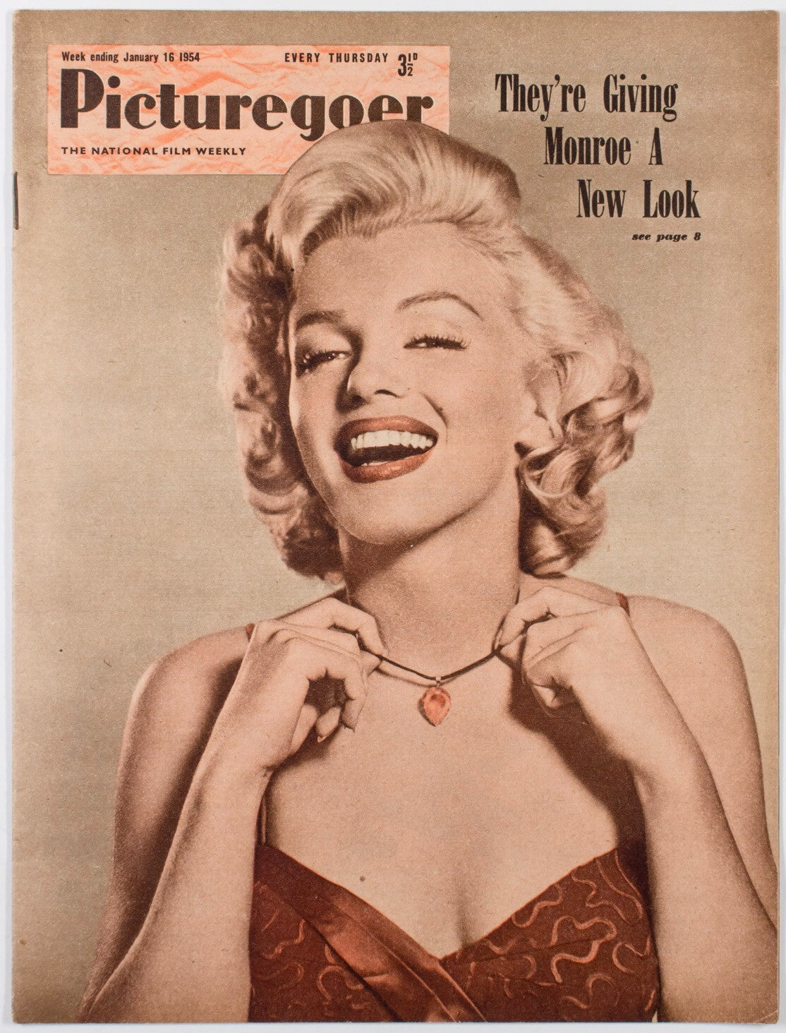 MARILYN MONROE Ginger Rogers JAMES MASON Picturegoer magazine 1954 January GRACE