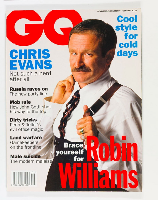 Robin Williams LYSETTE ANTHONY John Gotti PENN TELLER  GQ magazine February 1994