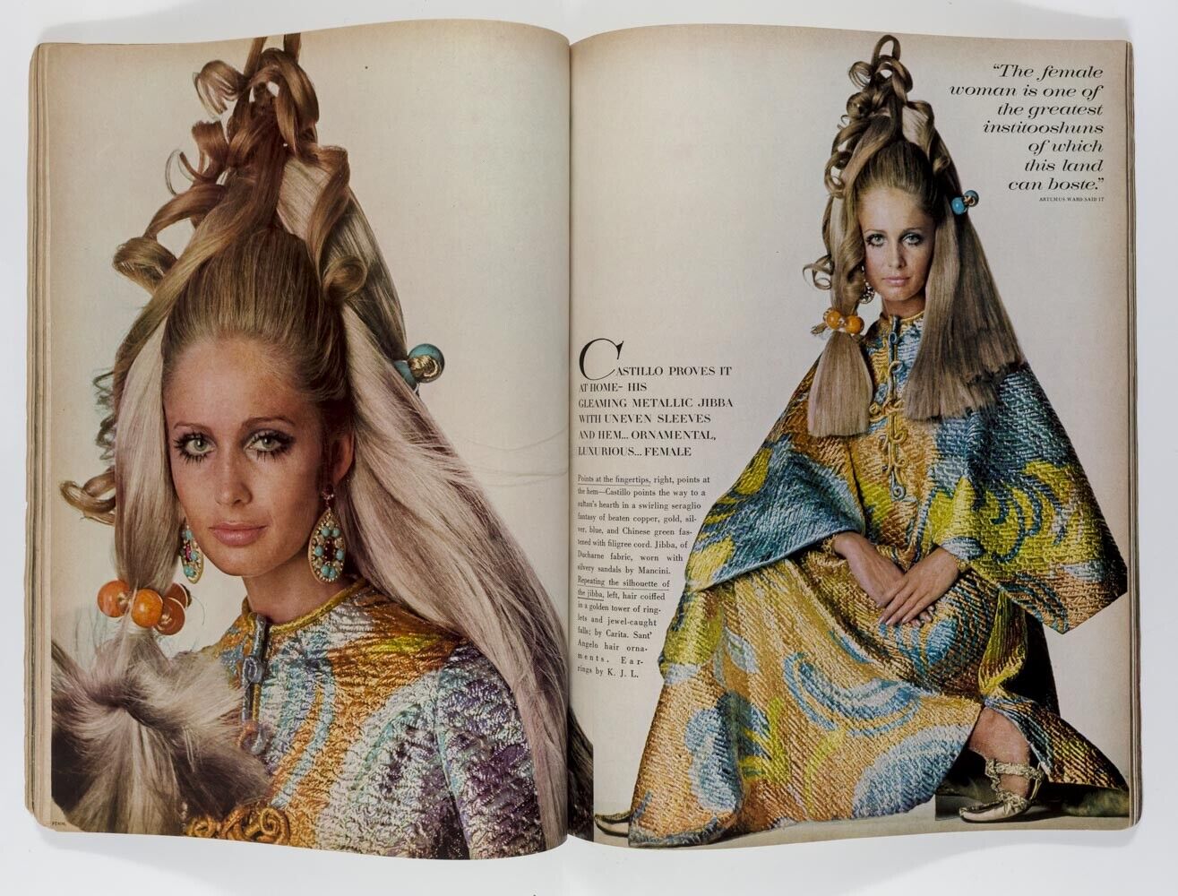 Twiggy JIM MORRISON Donna Mitchell BERT STERN Veruschka VOGUE November 15th 1967