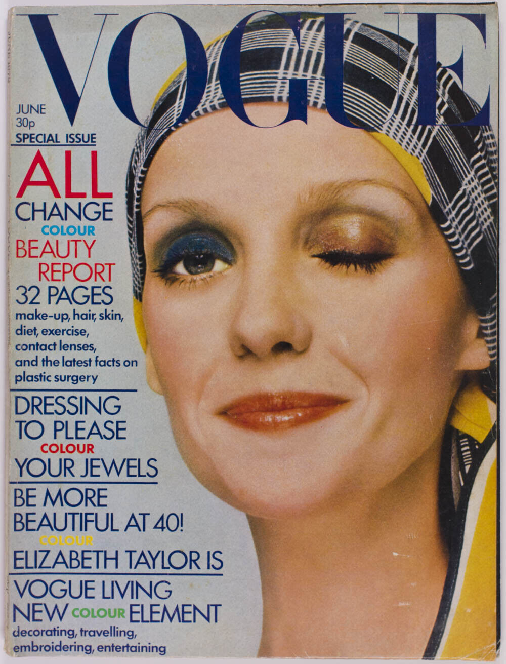 ELIZABETH TAYLOR Beaton PETER KNAPP Rudolf Nureyev MARIA SCHNEIDER Twiggy VOGUE