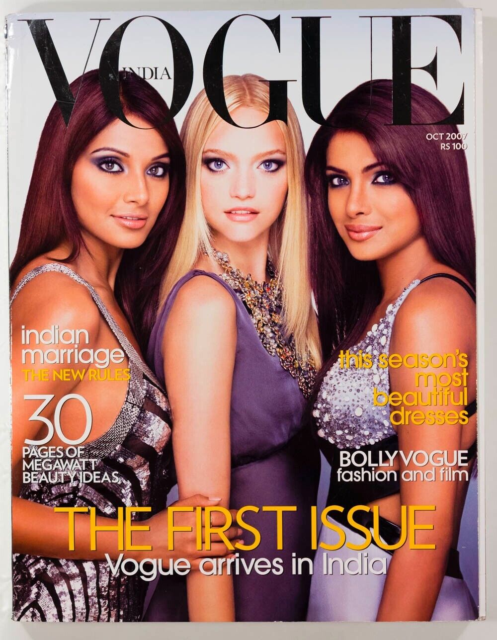 1st ISSUE OF VOGUE INDIA Bipasha Basu PRIYANKA CHOPRA Gemma Ward 2007