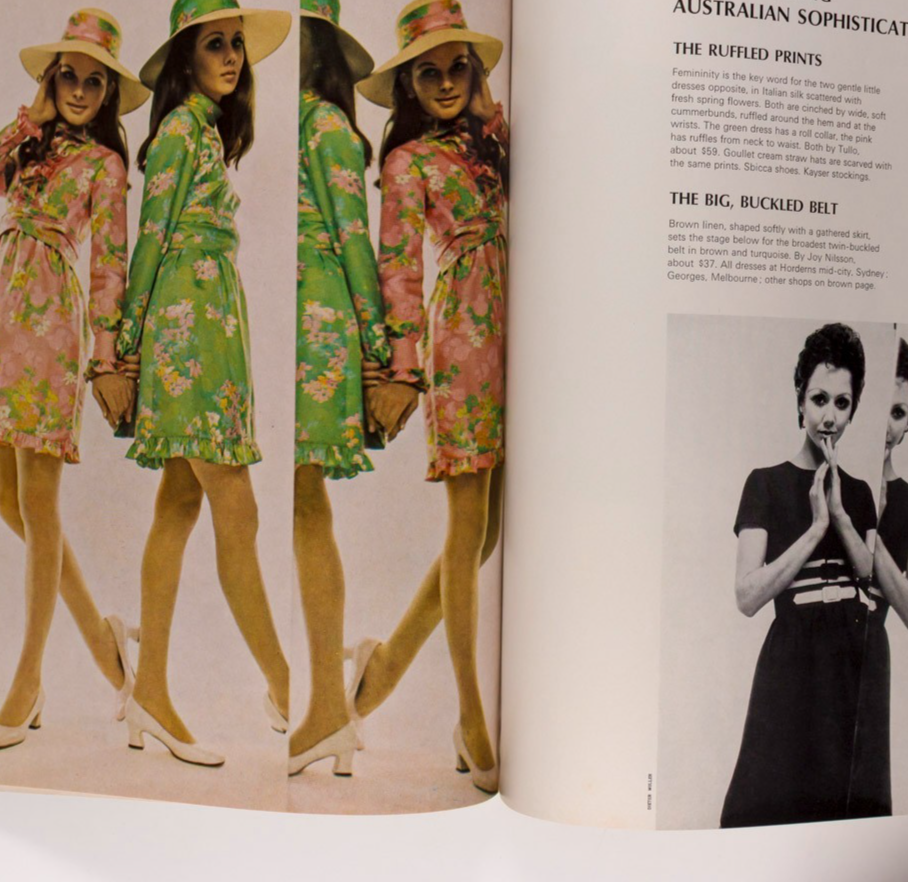 DANIELA BIANCHI Australia Woman BARRY HUMPHRIES Barracks VOGUE September 1968 Oz