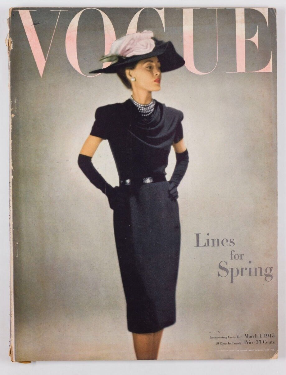 Salvador Dali IRVING PENN Lee Miller RENE WILLAUMEZ Bouche VOGUE March 1945 vtg