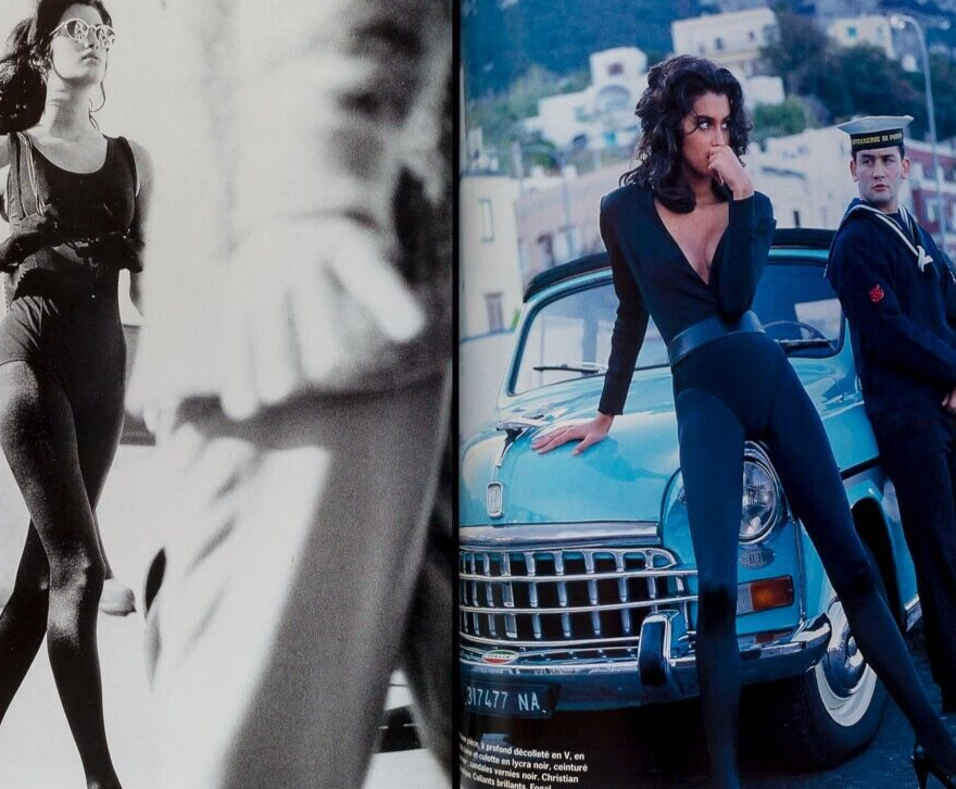 LINDA EVANGELISTA & CHRISTY TURLINGTON Arthur Elgort YASMEEN GHAURI  Paris Vogue