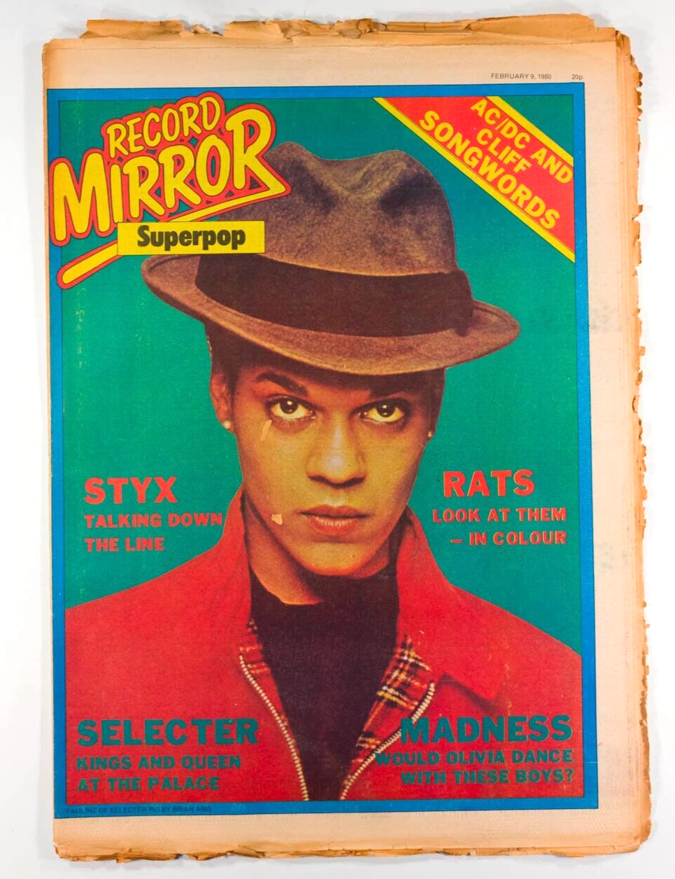 Selecter AC/DC Styx BOOMTOWN RATS Cliff Richard MADNESS - Record Mirror magazine