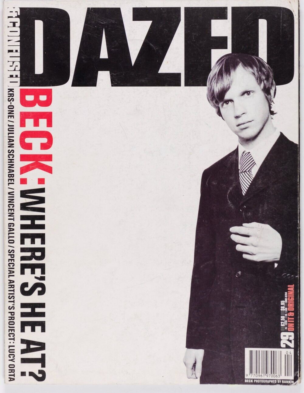 Beck MARGIELA Sharleen Spiteri HONOR FRASER Vincent Gallo KRS-1 Dazed & Confused