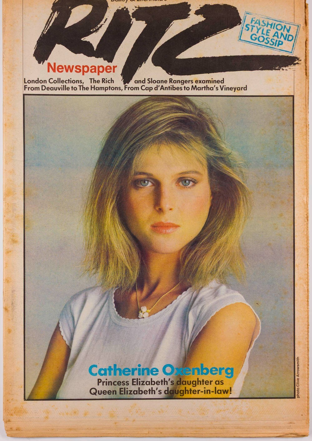 CATHERINE OXENBERG Gail Elliot MARIE HELVIN Ritz magazine JARED MARTIN Versace