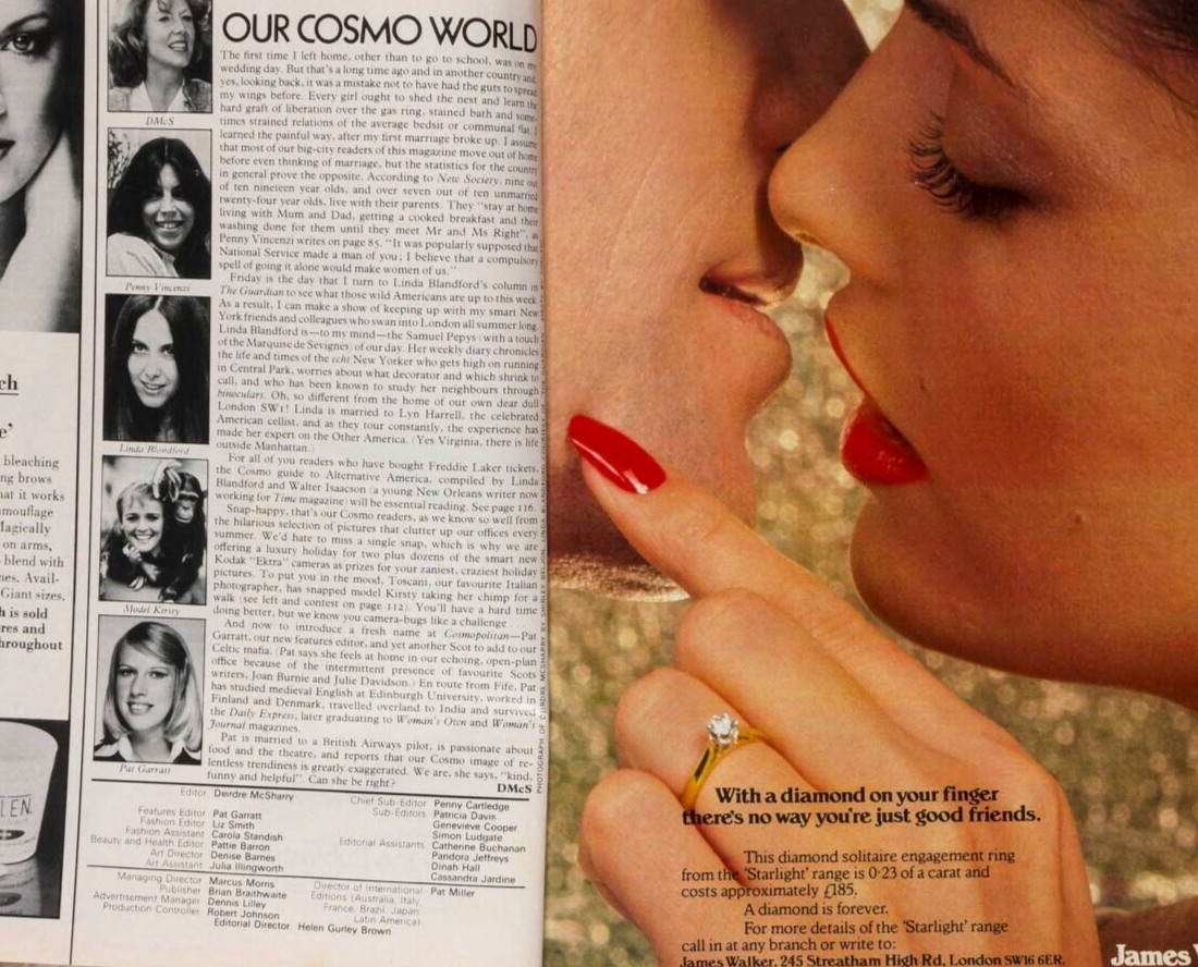 Janice Dickinson BRUCE DERN Farah Shah Iran MADELINE KAHN  Cosmopolitan magazine