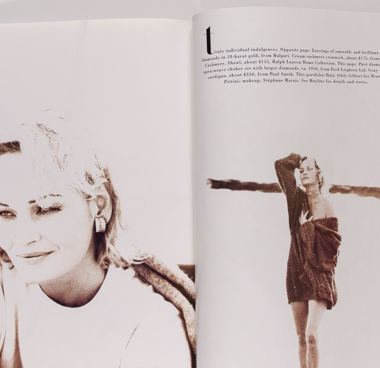 KATE MOSS Robert Downey CHRISTY TURLINGTON Harper's US December 1992 NAOMI Hirst