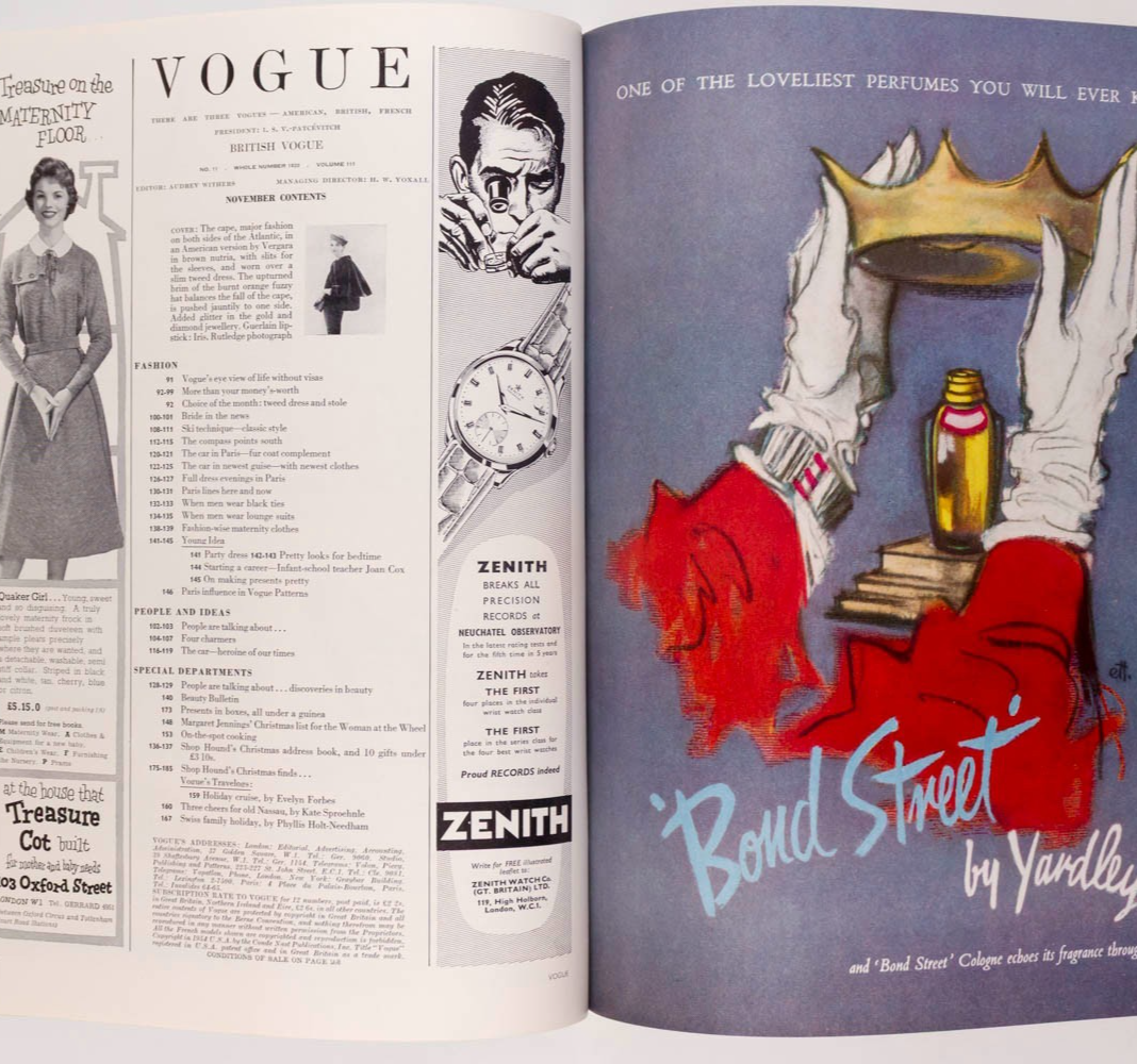 Mary Jane Russell VIVIEN LEIGH Marlene Dietrich VOGUE 1955 November NOEL COWARD