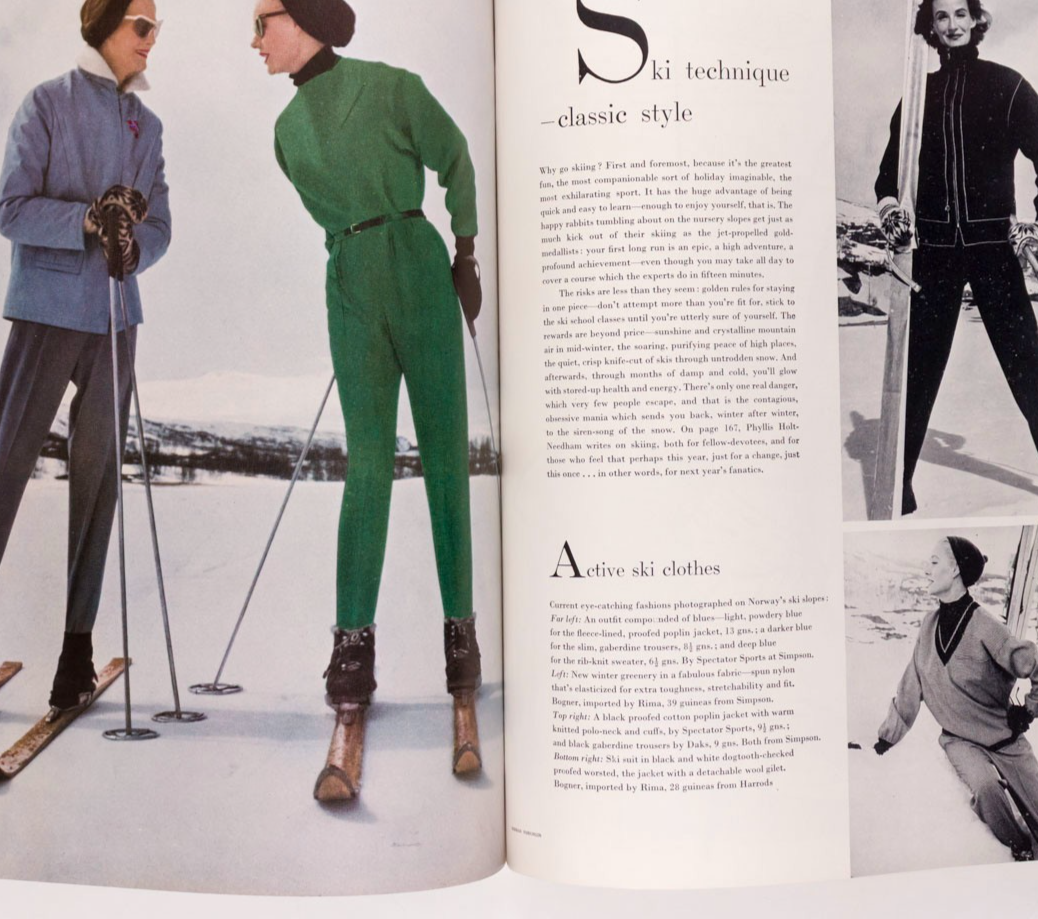 Mary Jane Russell VIVIEN LEIGH Marlene Dietrich VOGUE 1955 November NOEL COWARD