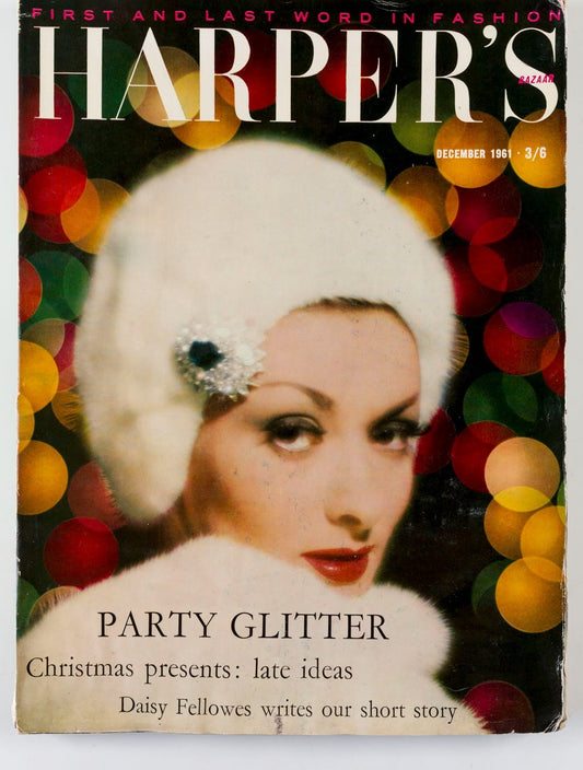 Maggi Eckardt SEAN KENNY Hardy Amies HARPERS BAZAAR December 1961 Daisy Fellowes