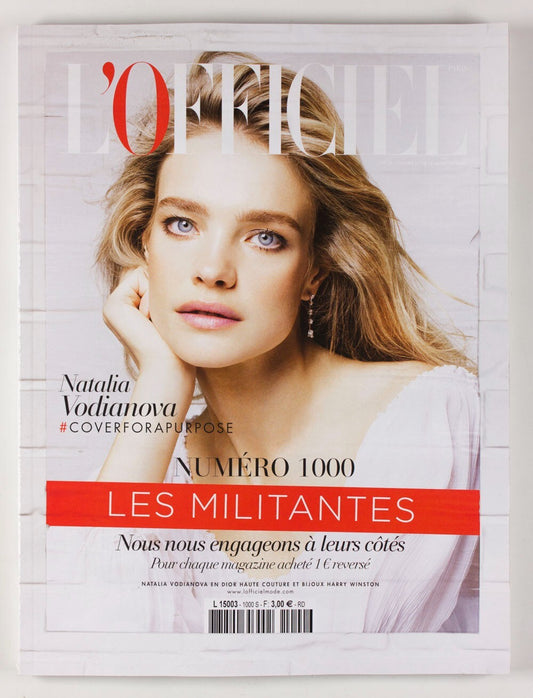 Natalia Vodianova DIOR L'Officiel magazine ANNIVERSARY ISSUE 1000 November 2015