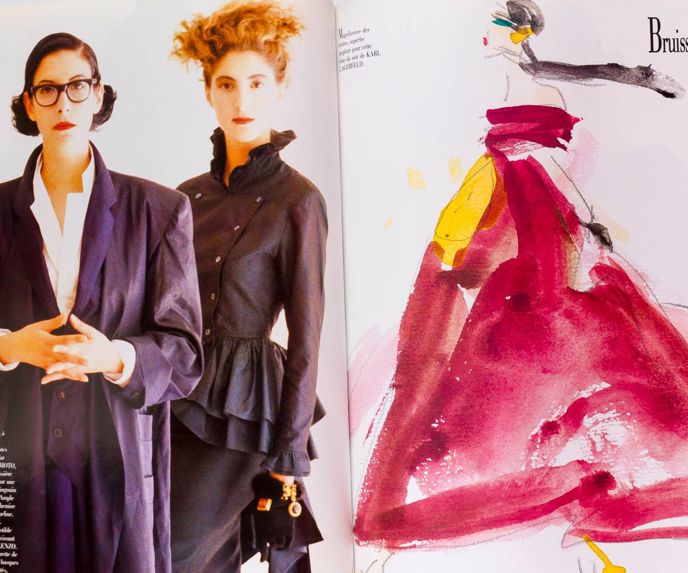 Carole Bouquet DALI Victoria Lockwood HARPERS BAZAAR FRANCE November 1986 Chanel