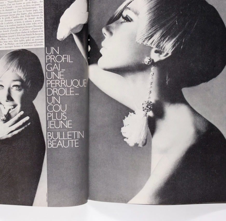 NICOLE DE LAMARGE Guy Bourdin TOM WOLSEY Paris Vogue February 1966 60th birthday