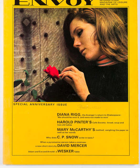 Diana Rigg DONYALE LUNA Kerouac BOB RICHARDSON Mia Farrow DE SADE Envoy magazine