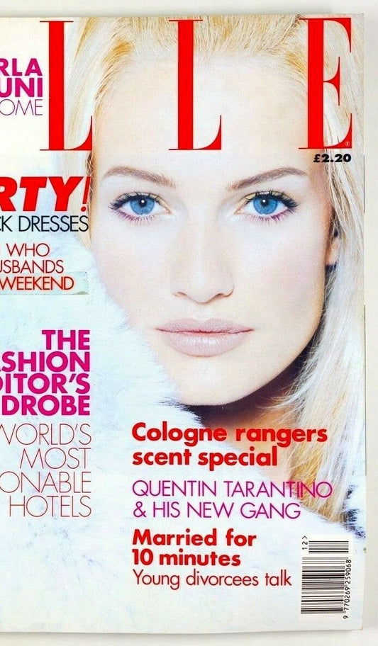 Nina Brosh CARLA BRUNI Tatjana Patitz QUENTIN TARANTINO Stella Tennant ELLE vtg