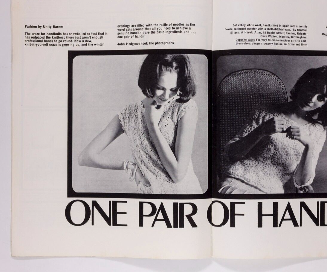 DALIAH LAVI Diana Rigg JOHN HEDGECOE Hardy Amies BUECHE-GIROD Tatler magazine UK
