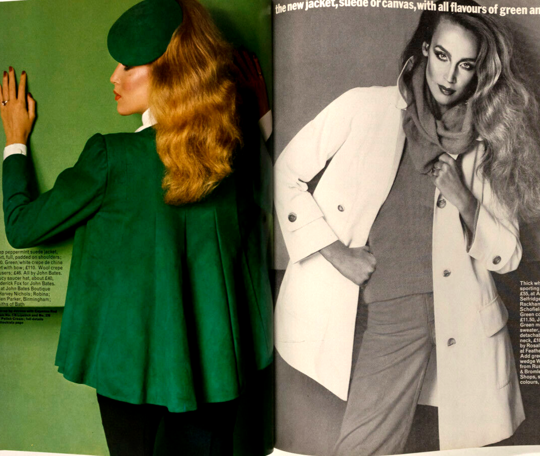 WILLIE CHRISTIE Terry Jones MARIE HELVIN Marisa Berenson HALSTON Duffy VOGUE vtg