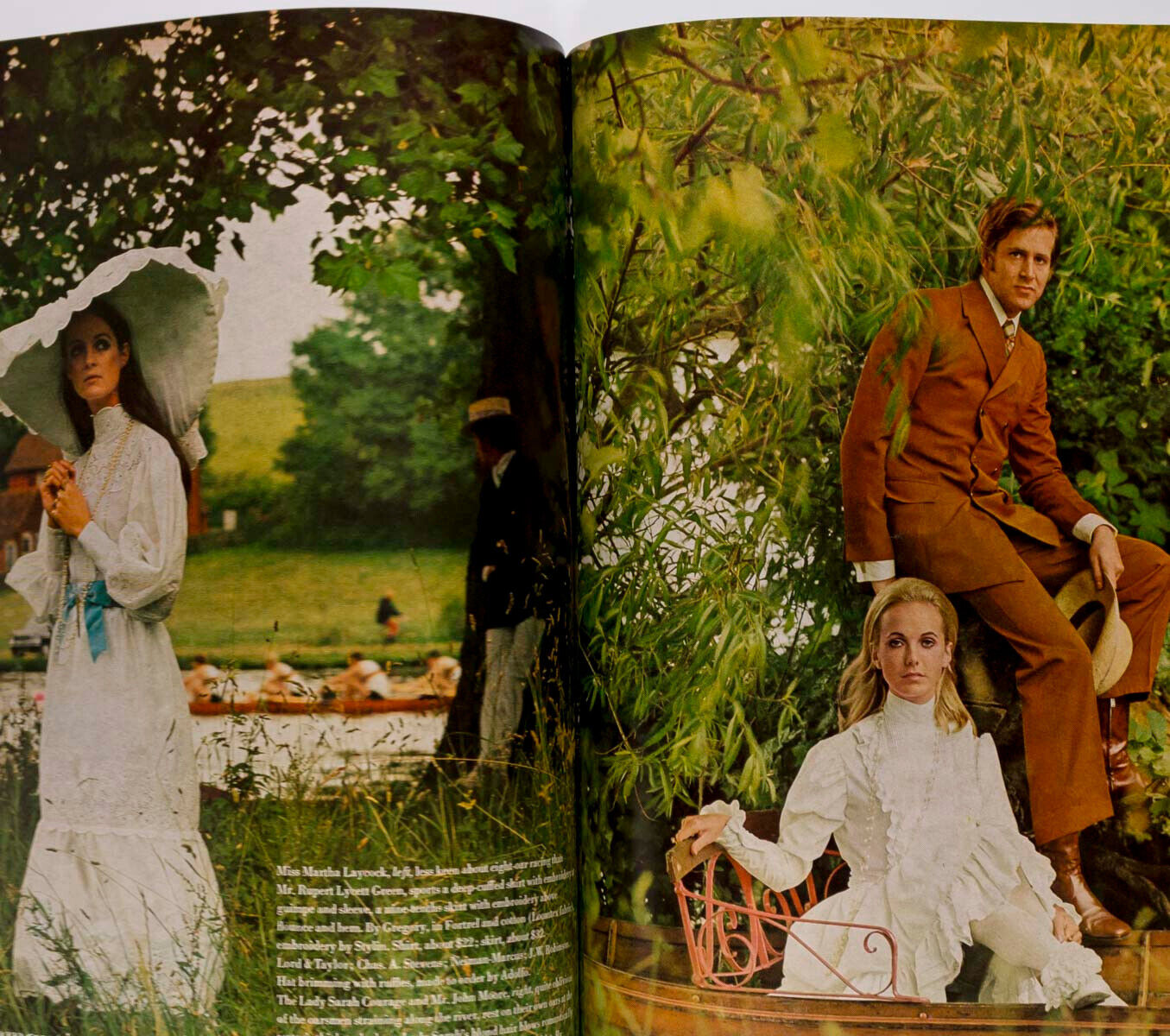 VERUSCHKA Honor Blackman LEONARD WHITING David Hemmings MASTROIANNI vtg US VOGUE