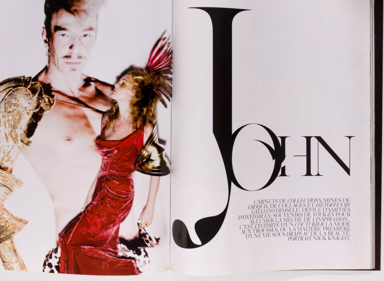 Paris Vogue by John Galliano SACHA PIVOVAROVA Hilary Rhoda DORNAN December 2006