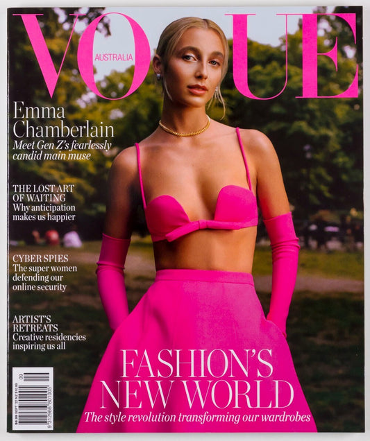 Emma Chamberlain GEN Z Cyber spies ARTIST RETREATS Vogue Australia magazine 2022
