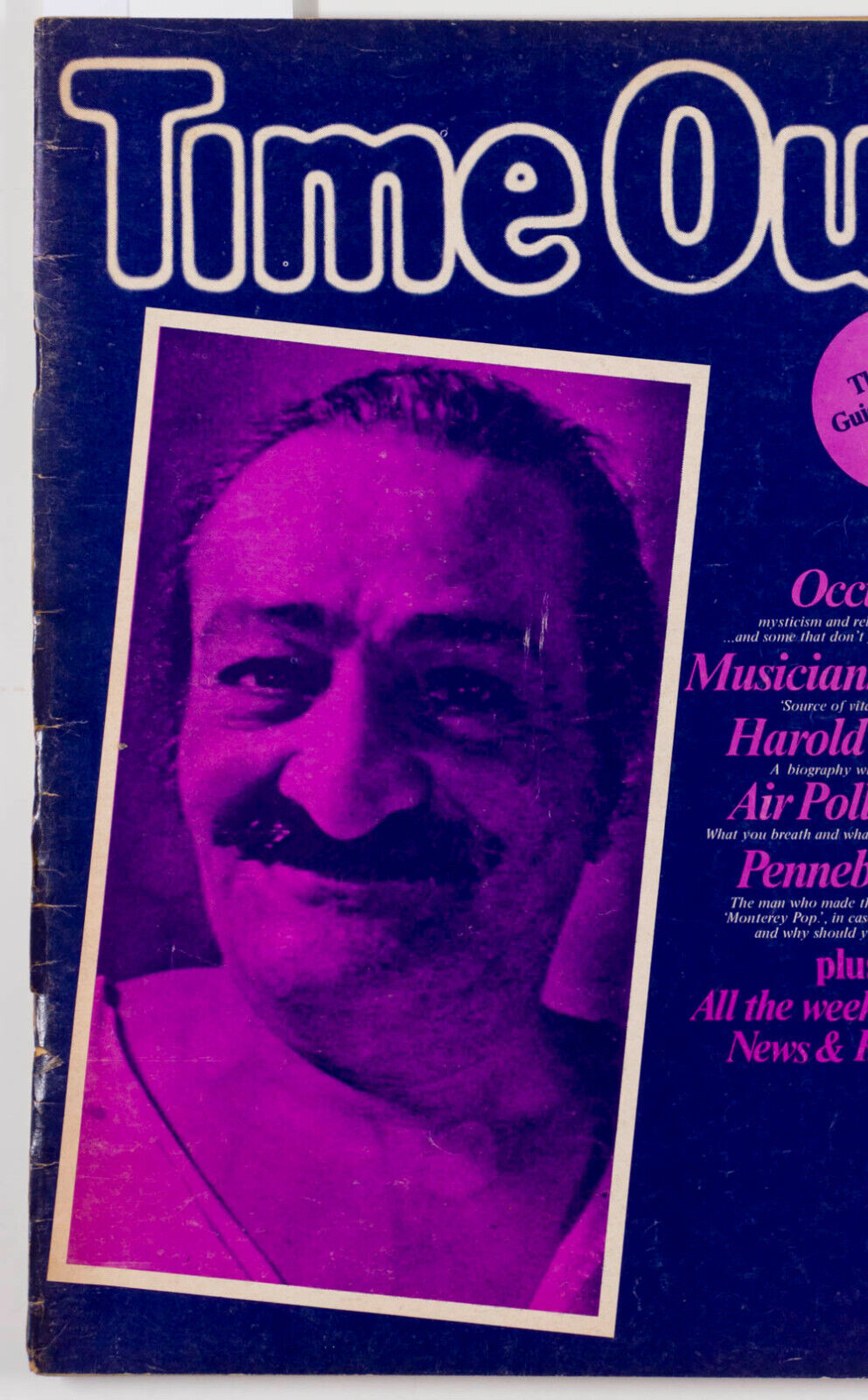 Maher Baba WITCHCRAFT Occult DRUID Cults UFO Pennebaker PINTER Time Out magazine