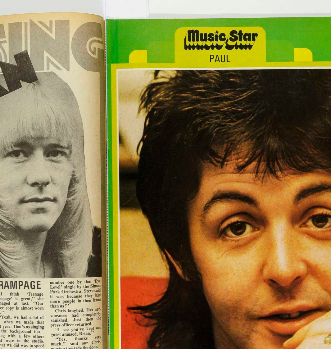 David Essex BRIAN CONNOLLY Peter Oliver MUSIC STAR MAGAZINE 26 January 1974 Yoko