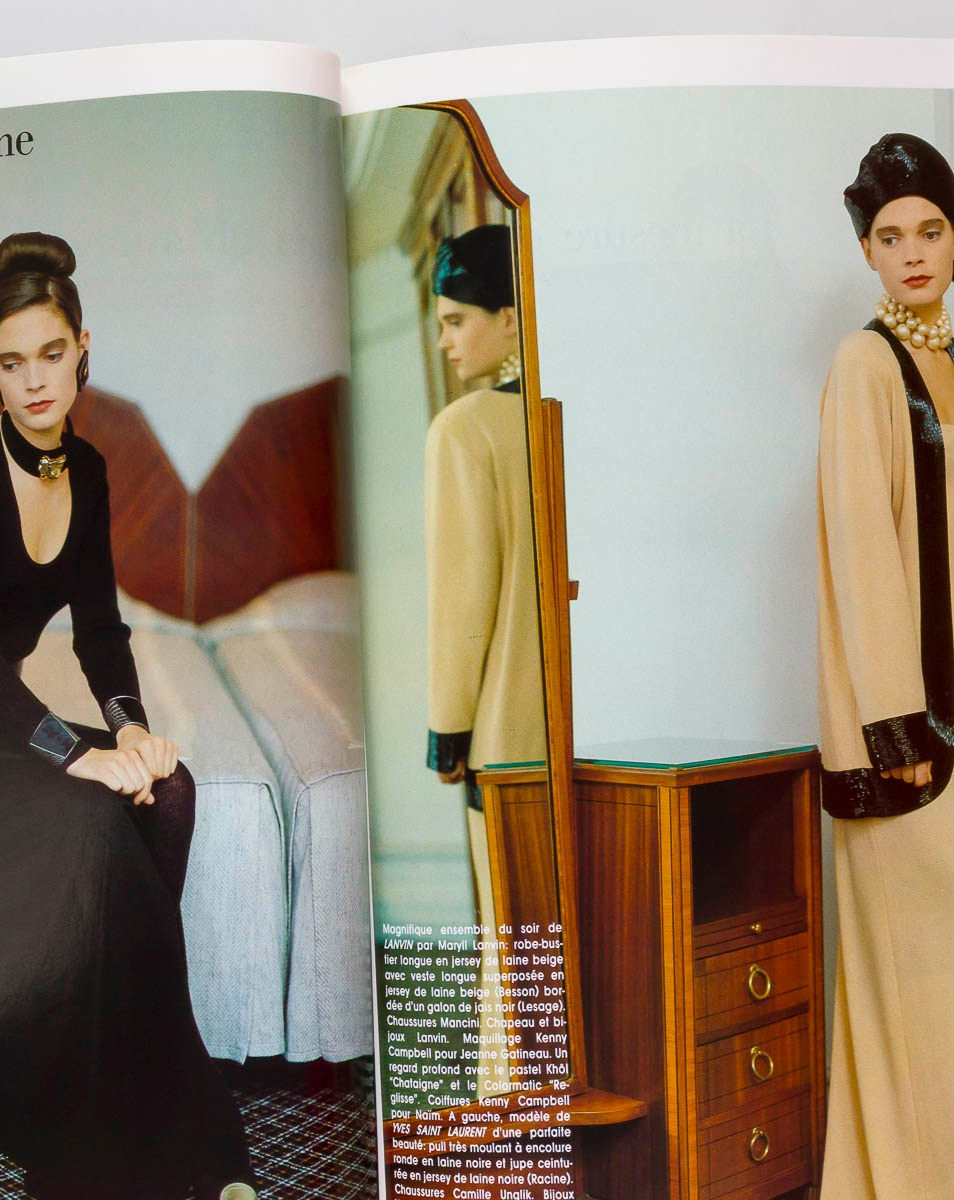 Carole Bouquet DALI Victoria Lockwood HARPERS BAZAAR FRANCE November 1986 Chanel