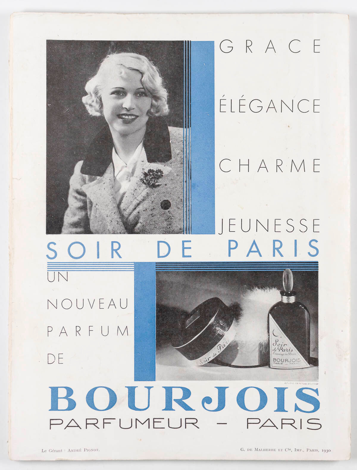 A.E.MARTY Art Deco AUGUST 1930 vtg PARIS VOGUE French fashion COLLECTIONS Travel