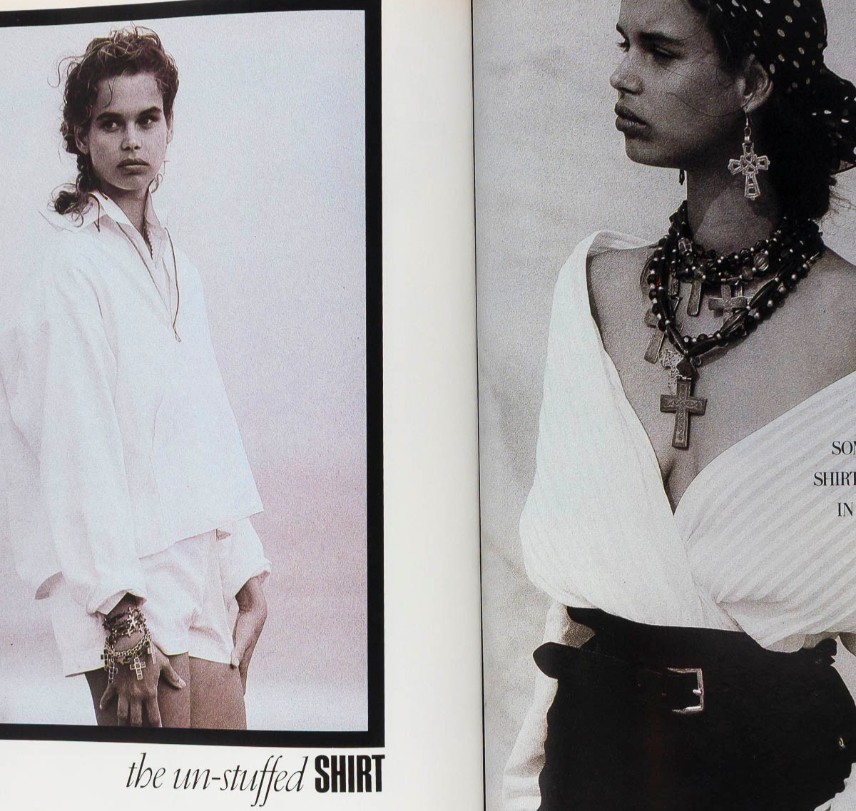 ANNA WINTOUR 1st Vogue magazine PETER LINDBERGH Jeans DENIM November 1988 vtg US