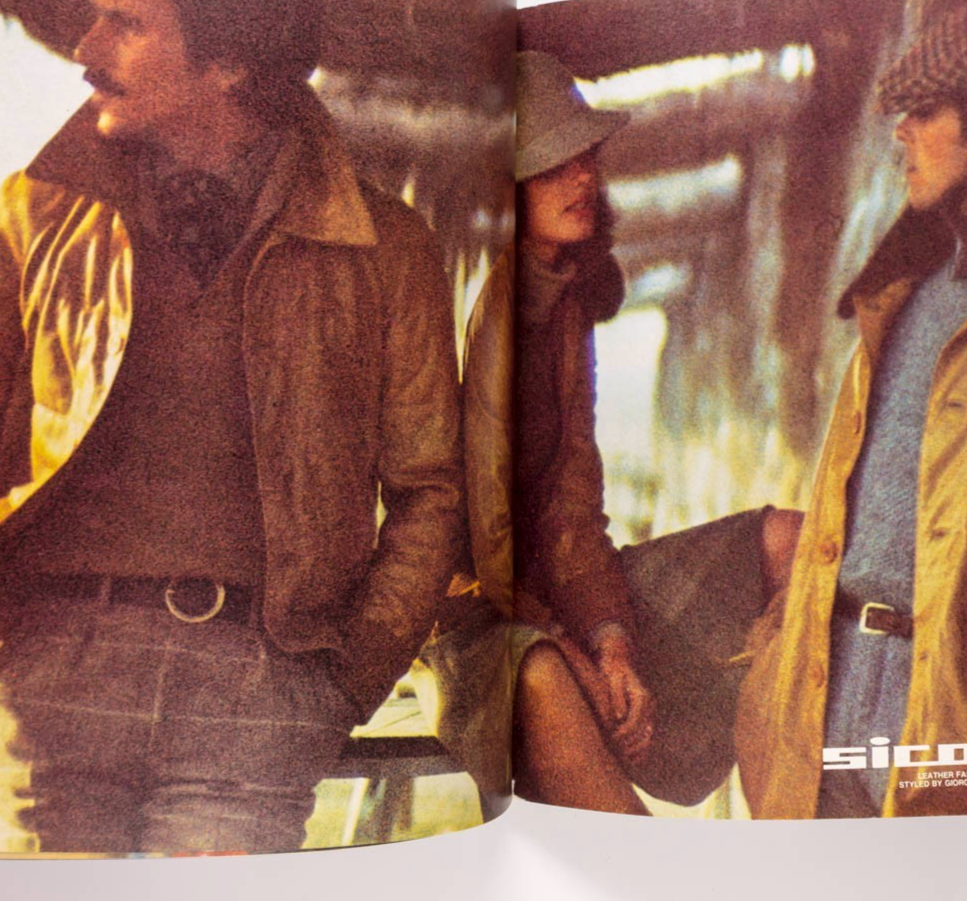 Giorgio Armani's 1st magazine L'UOMO VOGUE Dirk Bogarde LOU REED August 1974
