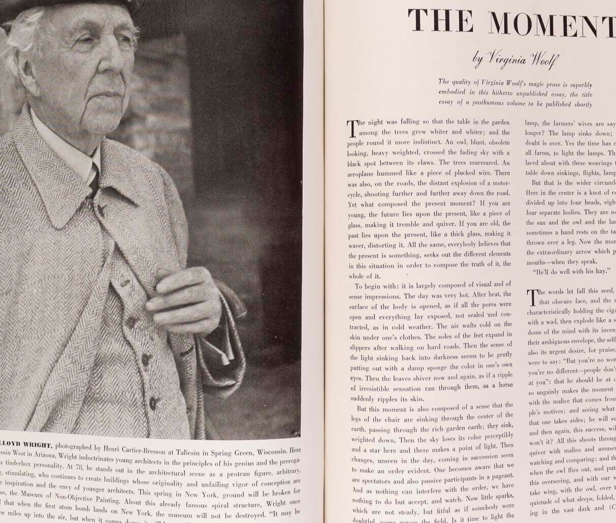 AVEDON Charles Addams BALENCIAGA Harpers March 1948 Vertes FLW Virginia Woolf