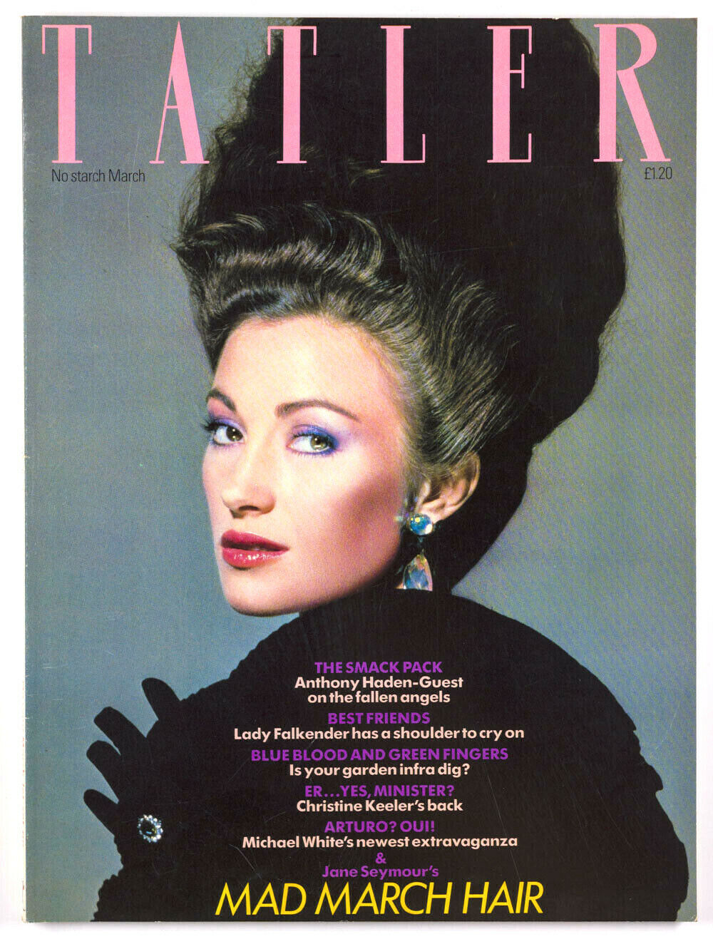 Jane Seymour CHRISTINE KEELER Lauren Hutton SADE James Fox CDG ~ TATLER MAGAZINE