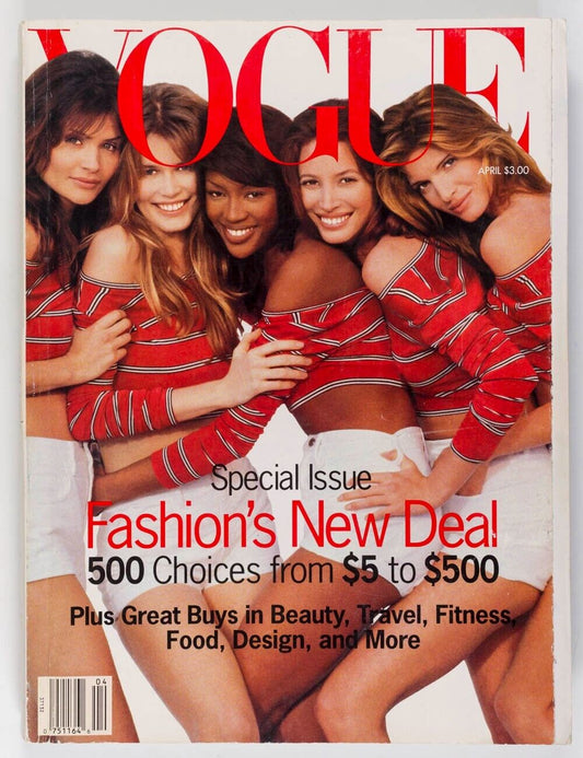 STEPHANIE SEYMOUR Christy Turlington HELENA CHRISTENSEN Claudia Schiffer ~ VOGUE