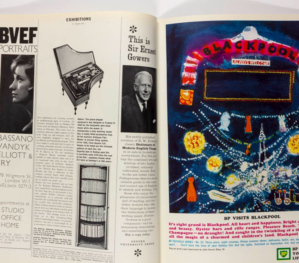 DONOVAN Diana Rigg JEAN SHRIMPTON London Life magazine October 1965 Scarfe EDNA